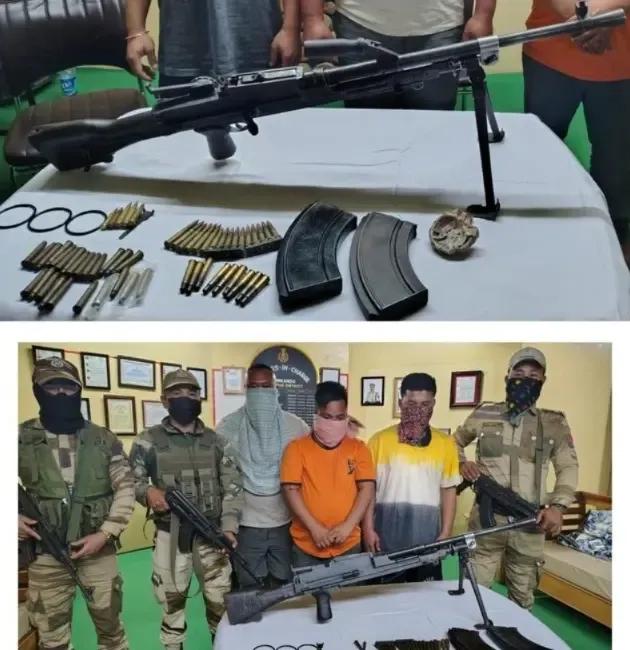 32 Firearms and Ammunition Confiscated in Manipur