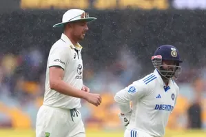 3rd Test: Australia's pacers dominate India on frustrating rainy day