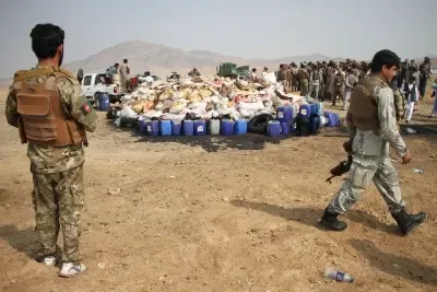 Did Police Find 78 kg of Drugs and Detain a Smuggler in Afghanistan?