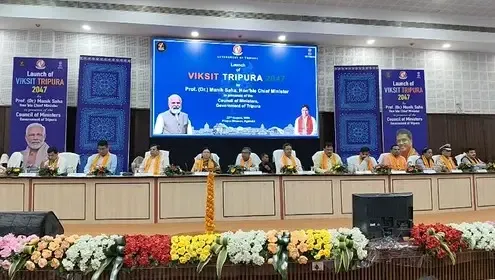 क्या मुख्यमंत्री माणिक साहा ने 'विकसित त्रिपुरा 2047' विजन डॉक्यूमेंट लॉन्च किया?
