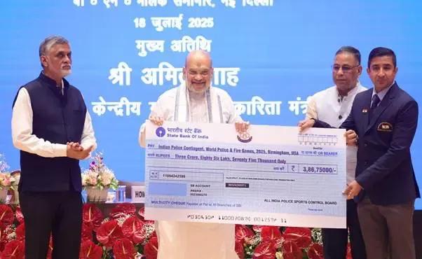 क्या अमित शाह ने 'विश्व पुलिस एवं अग्निशमन खेल-2025' के 613 पदक विजेताओं को सम्मानित किया?