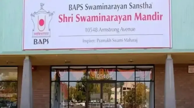 BAPS Hindu temple vandalised in California with 'Anti-India' graffiti