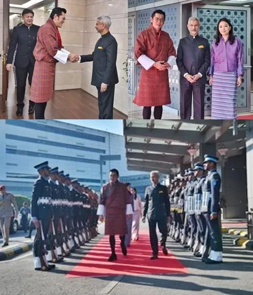 Bhutan's Monarch Arrives in New Delhi for a Two-Day Official Engagement