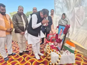 BJP leader visits late ASI Surendra Singh in Rajasthan, assures full govt support 