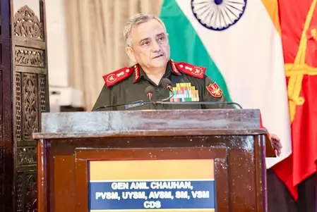 What Are the Major Security Challenges Facing India According to CDS Chauhan?