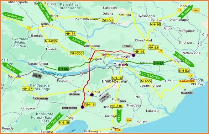 क्या कैबिनेट ने ओडिशा में 8,307 करोड़ रुपए से अधिक की लागत से 6-लेन कैपिटल रीजन रिंग रोड के निर्माण को मंजूरी दी?