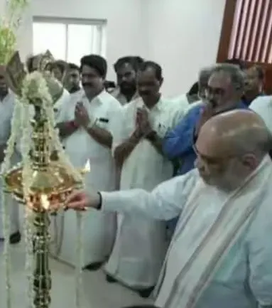 Did HM Shah Just Inaugurate the New Kerala BJP State Committee Office in Thiruvananthapuram?