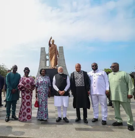 In Ghana, PM Modi pays tribute to revered African leader Kwame Nkrumah 