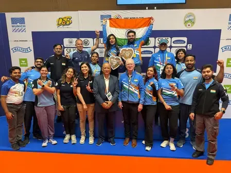 Indian shooters shines bright in Munich, returns home with two gold and two bronze