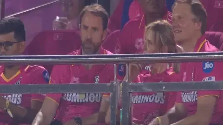 IPL 2025: Gareth Southgate and Avani Lekhara spotted during RR-MI game in Jaipur