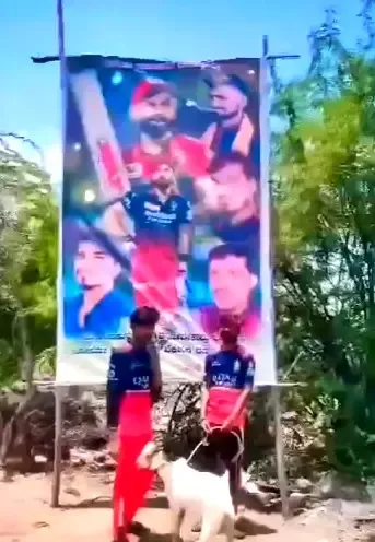 Karnataka Police arrest three RCB fans for sacrificing goat in front of Virat Kohli cutout