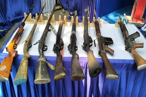Karnataka Police Discover Cache of Weapons Linked to Surrendered Maoists in Meguru Forest