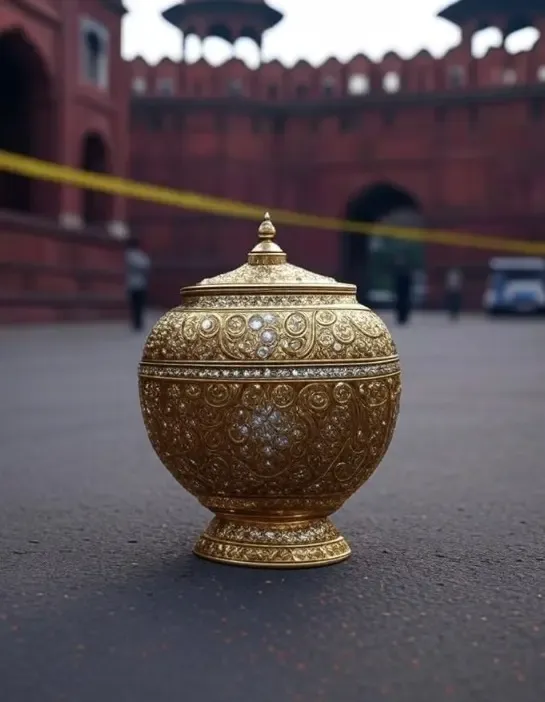 क्या लाल किला परिसर से कीमती कलश चोरी हो गया?