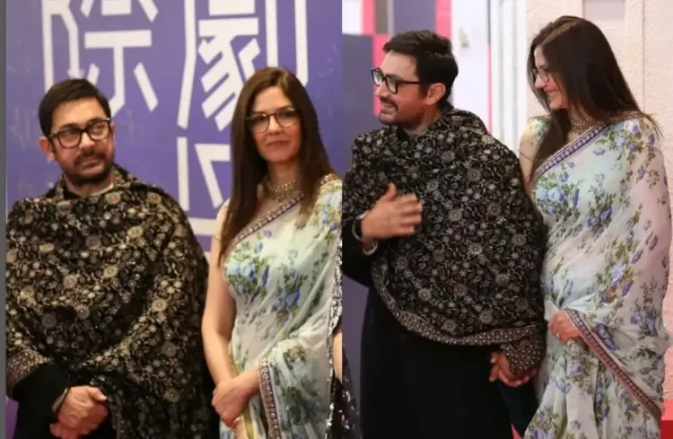 Aamir Khan presents his girlfriend Gauri Spratt to Chinese media and actors Shen Teng, Ma Li