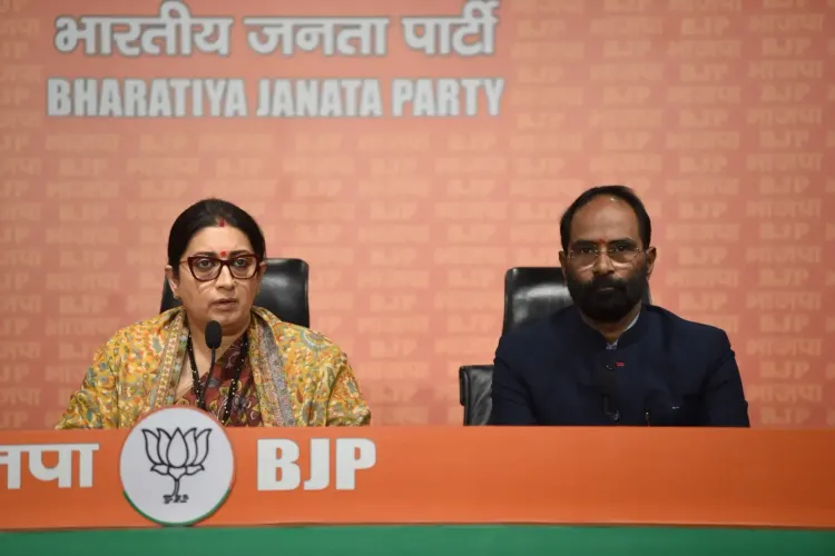 Smriti Irani Alleges AAP Legislators Aid in Forging Aadhaar Cards for Bangladeshi Nationals