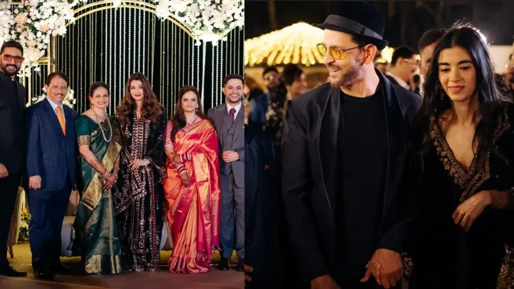 Aishwarya and Abhishek Spotted Together at a Glamorous Wedding Event with Hrithik and Saba