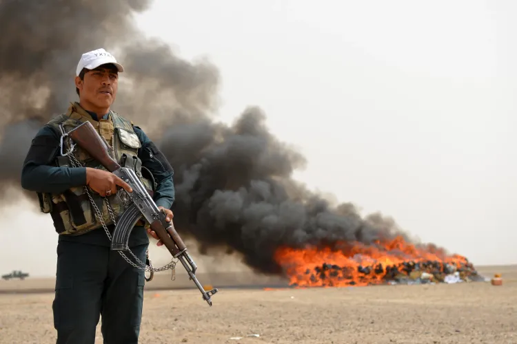 How Did Afghan Forces Stop Drug Smuggling in the South?