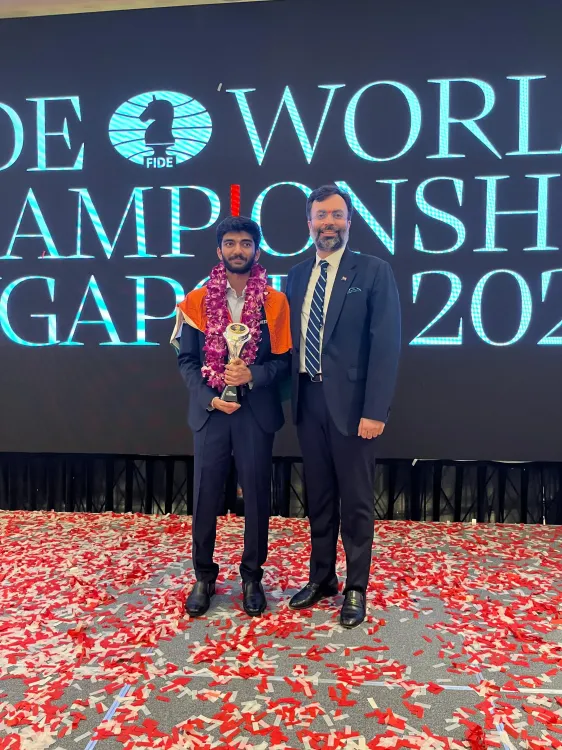AICF President Narang Commends Gukesh, Declares a New Era of Chess in India
