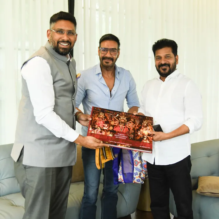 Did Ajay Devgan Meet Revanth Reddy to Establish a Film Studio in Telangana?