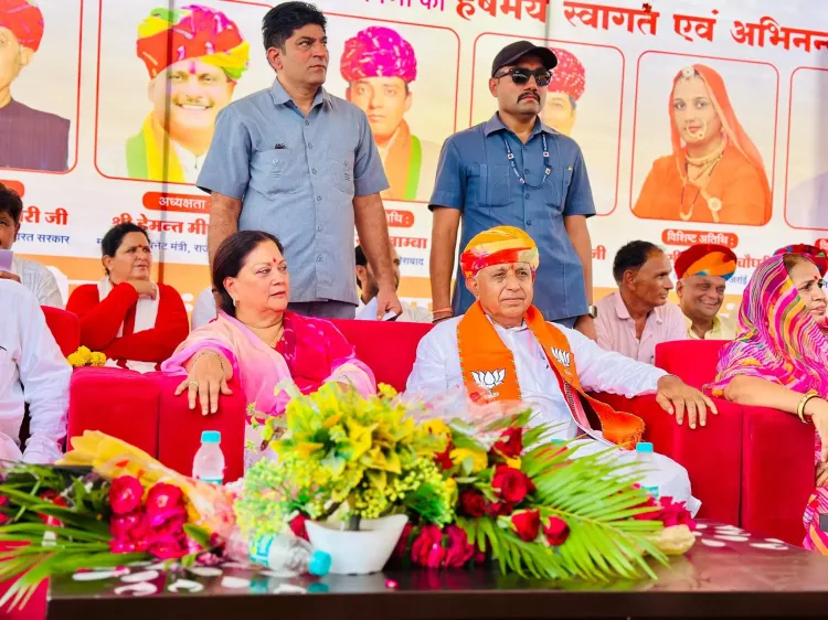 क्या वसुंधरा राजे ने अजमेर में सांवरलाल जाट की मूर्ति का अनावरण किया?