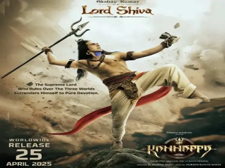Akshay Kumar Unveils Mahadev Look in Telugu Film 'Kannappa'