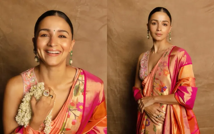 Did Alia Bhatt Dazzle in Her Maharashtra Day-Inspired Look at Waves Summit 2025?