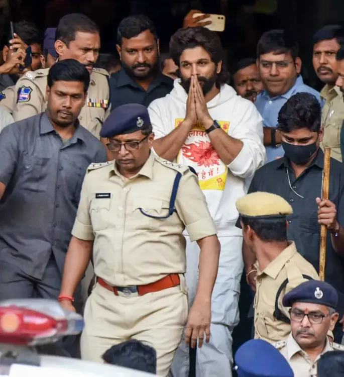 Allu Arjun Released from Jail Following Overnight Stay