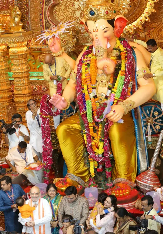 क्या अमित शाह ने लालबाग के राजा के दर्शन किए? बोले, गणपति बप्पा सभी पर कृपा दृष्टि बनाए रखें