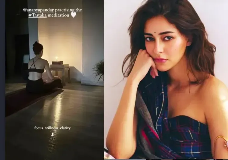 Ananya Panday Offers a Sneak Peek into Her ‘Trataka Meditation’ Practice