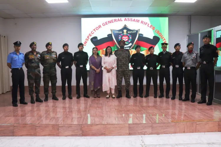 How Did Assam Rifles Honor Nine Newly Commissioned Officers from Manipur?