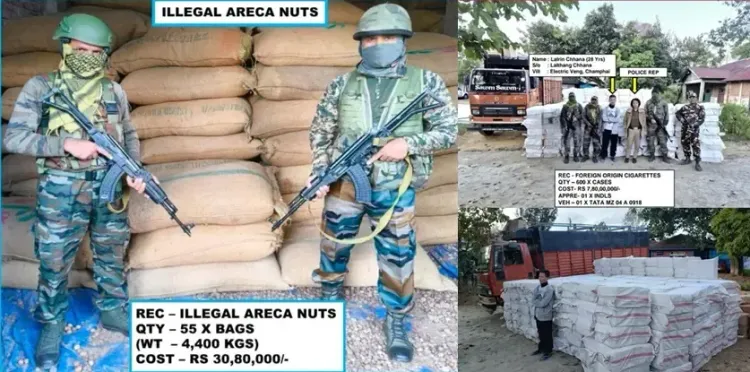 Assam Rifles and Mizoram Police Intercept Foreign Cigarettes Valued at Rs 7.8 Crore; One Arrested
