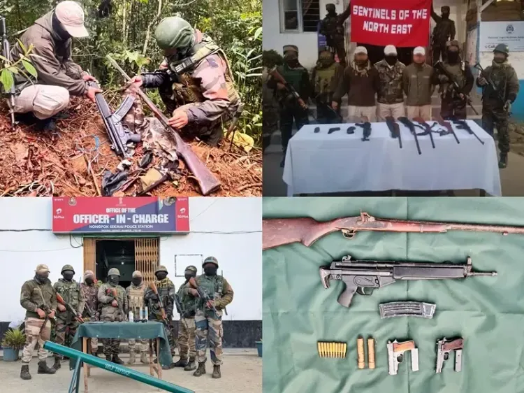 Assam Rifles and Security Forces Confiscate 19 Firearms in Manipur Since January 6