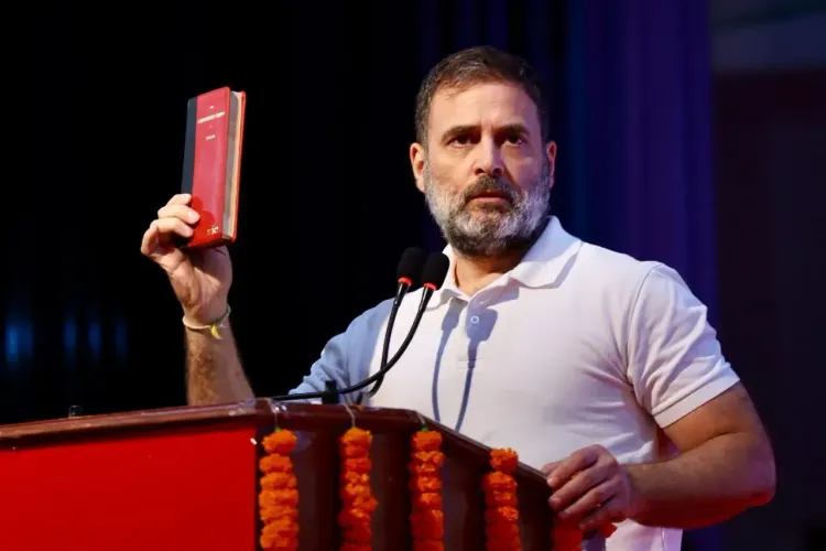 Rahul Gandhi Advocates for Caste Census at Patna Gathering, Criticizes RSS-BJP