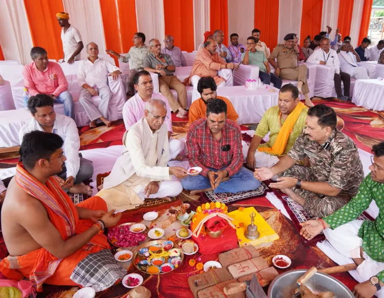 क्या अयोध्या में नए मंदिर में गणपति पूजन और सुरक्षा दीवार का निर्माण हुआ?