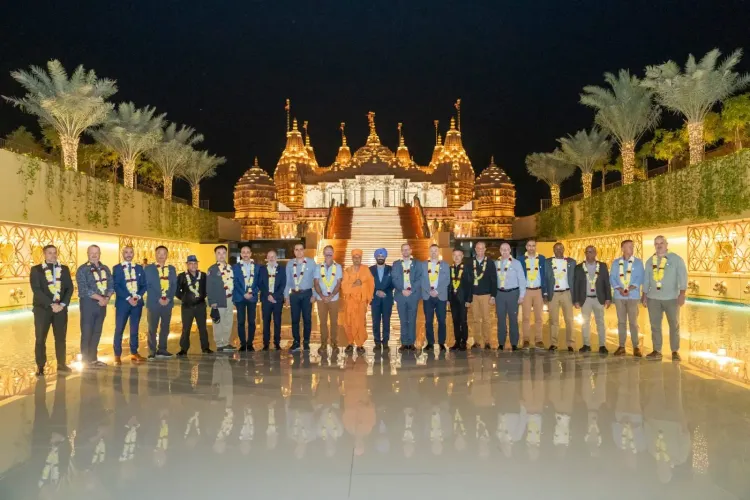 BAPS Hindu Mandir in Abu Dhabi Hosts Defence Attaches from Over 20 Nations
