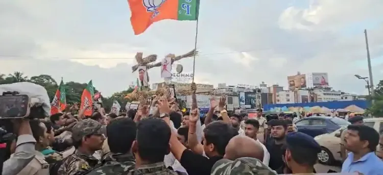 क्या भुवनेश्वर में भाजपा युवा मोर्चा ने एनएसयूआई नेता की गिरफ्तारी को लेकर प्रदर्शन किया?