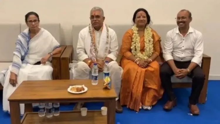 Did BJP Leader Dilip Ghosh Attend the Inauguration of the Jagannath Temple in Digha and Meet Mamata?