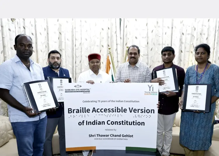 Braille Edition of the Indian Constitution Unveiled in Bengaluru for the Visually Impaired