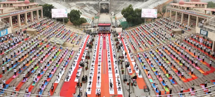 How is BSF Celebrating Patriotism with Yoga Asanas Along the Pakistan Border?