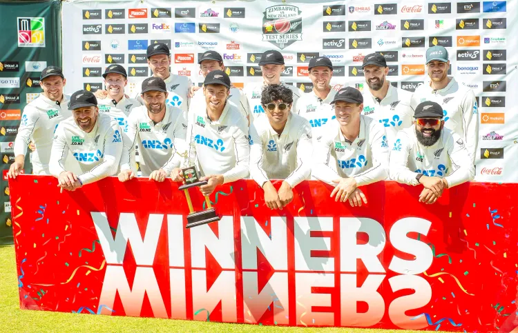 What did Santner say about New Zealand's Test series win?