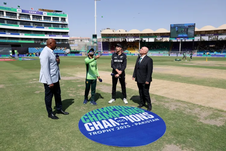 Champions Trophy: Pakistan Chooses to Bowl First Against New Zealand in Opening Match