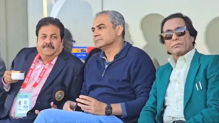 Champions Trophy: Rajeev Shukla Attends Semifinals in Lahore with PCB Chair Naqvi