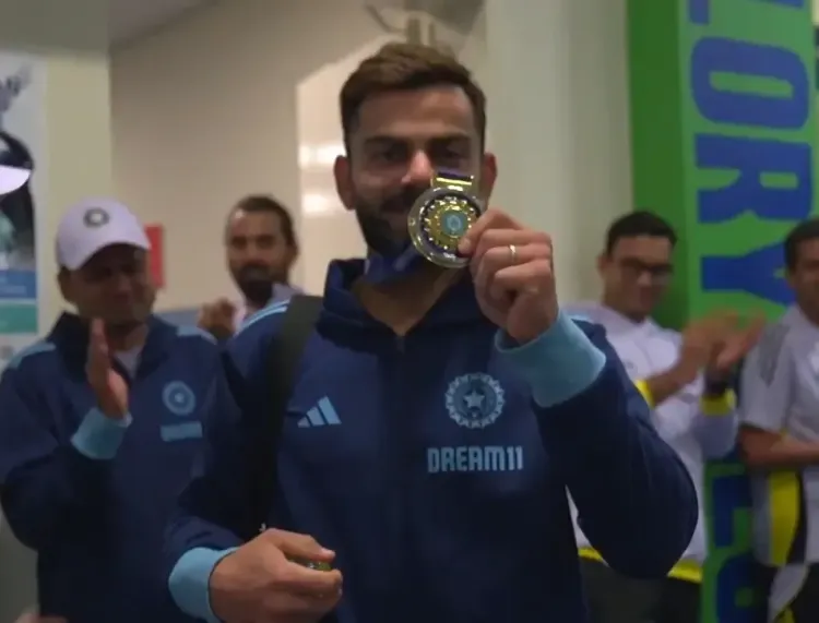 Champions Trophy: Virat Kohli Claims 'Fielder of the Match' Award Following Victory Against NZ