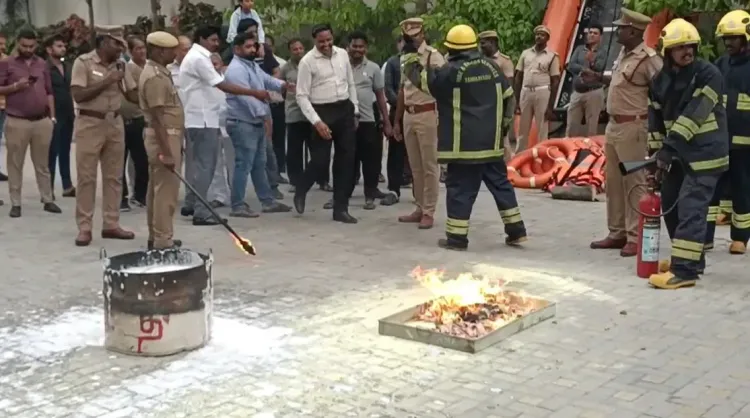 क्या चेन्नई में अग्निशामन विभाग ने कोंडिथोप में मॉक ड्रिल का आयोजन किया?