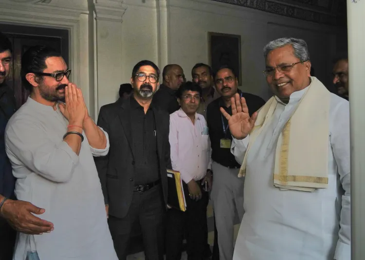 Did CM Siddaramaiah and Aamir Khan Share a Moment at Rashtrapati Bhavan?