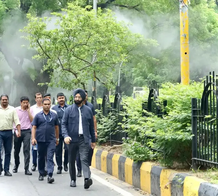 Is Delhi Committed to Clean Air? Minister Sirsa Inspects Misting System