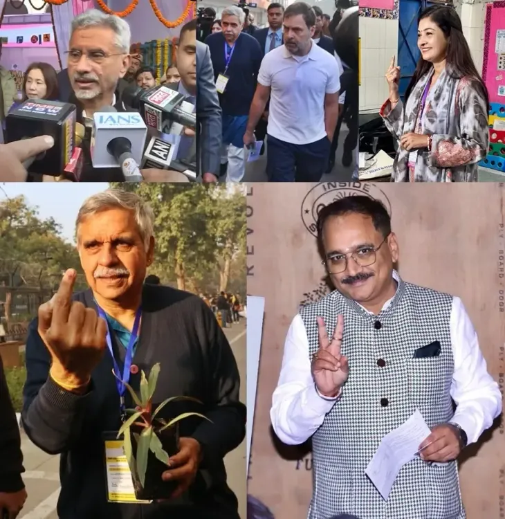 Delhi's Voting Day: Jaishankar, Rahul, Dikshit, Sachdeva Cast Their Votes