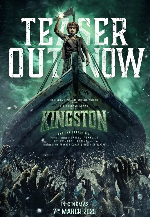 Dhanush Unveils Teaser for India's Inaugural Sea Horror Adventure 'Kingston'; Scheduled for Release on March 7
