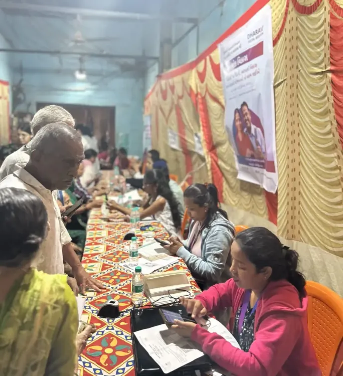 Dharavi: Senior Citizens Enrolled in Health Schemes at Local Camp