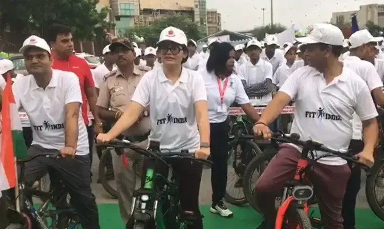 क्या दिल्ली के पश्चिमी जिले में साइक्लोथॉन का आयोजन फिटनेस के लिए प्रेरक साबित होगा?